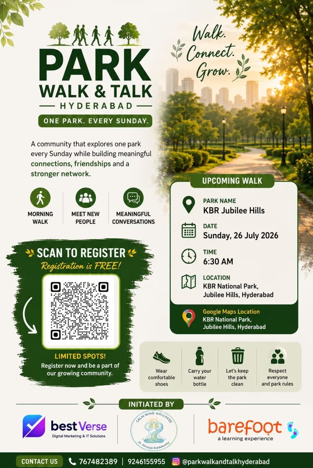 Park Walk And Talk Hyderabad