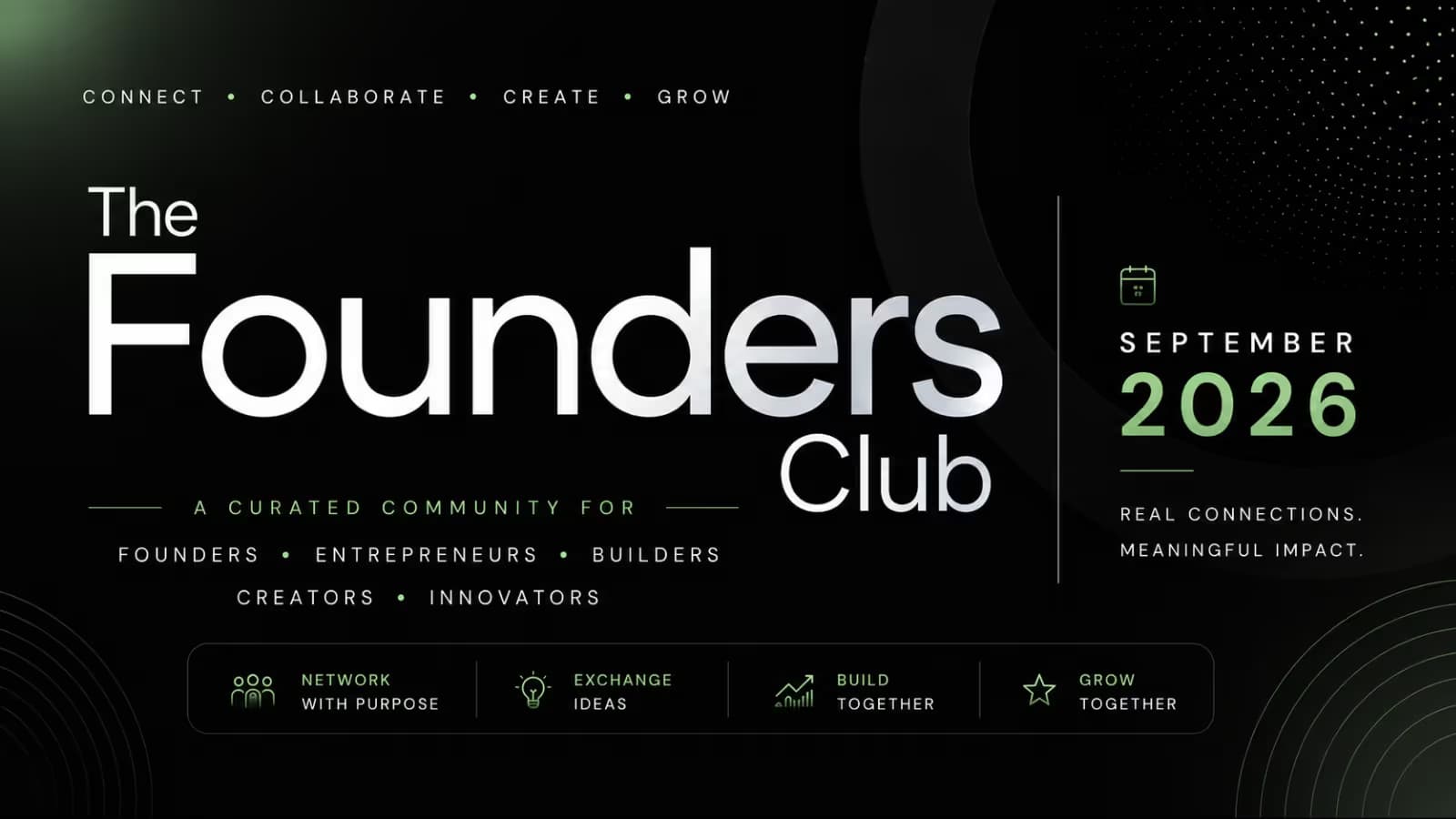 The Founders Club - September 2026