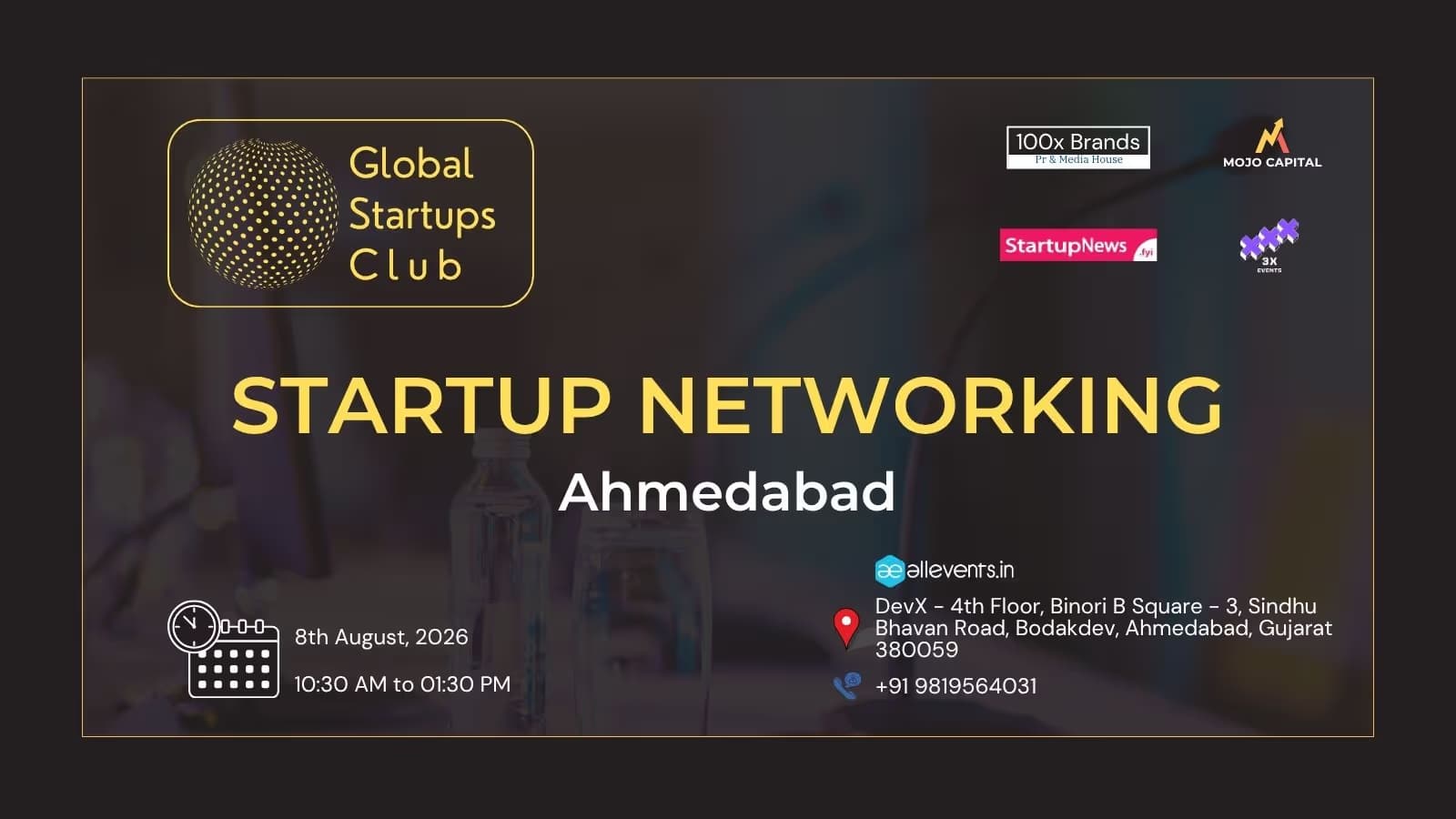 GLOBAL STARTUPS CLUB l STARTUP NETWORKING AHMEDABAD 2026