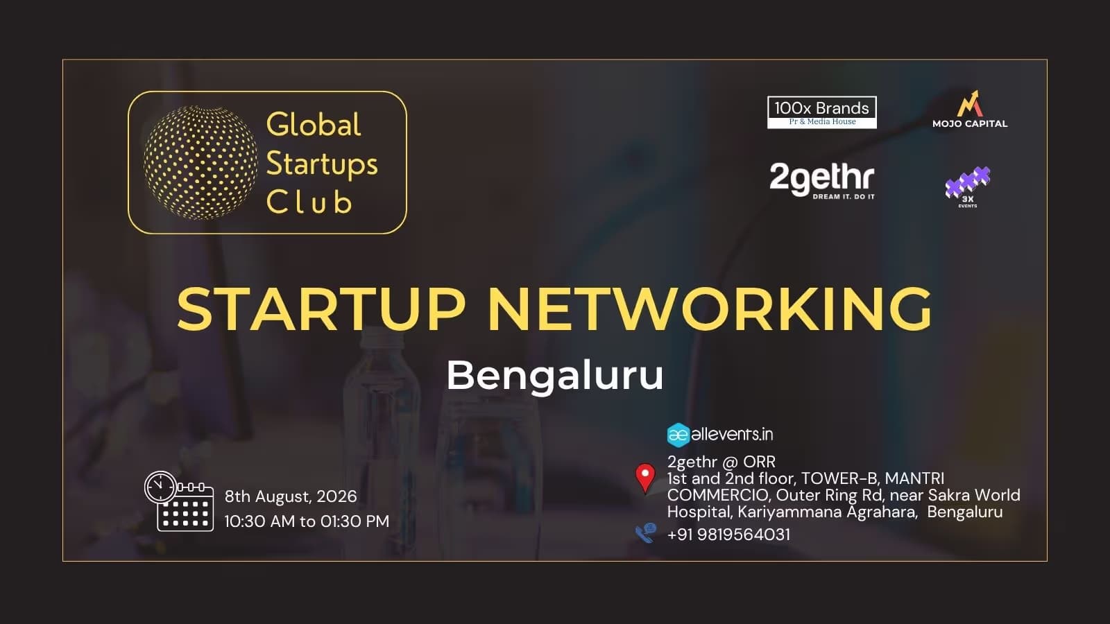 GLOBAL STARTUPS CLUB l STARTUP NETWORKING BENGALURU 2026