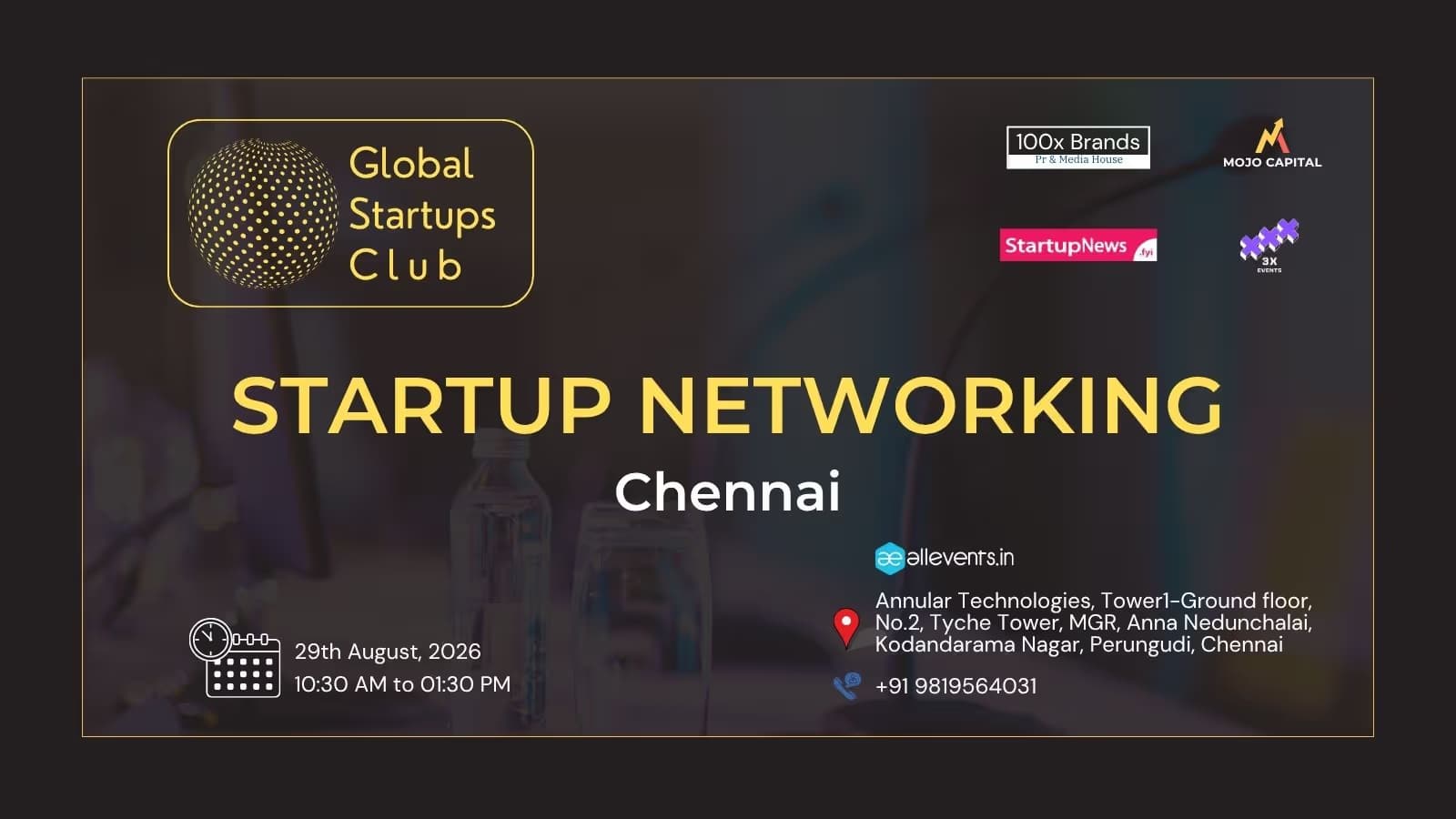 GLOBAL STARTUPS CLUB l STARTUP NETWORKING CHENNAI 2026