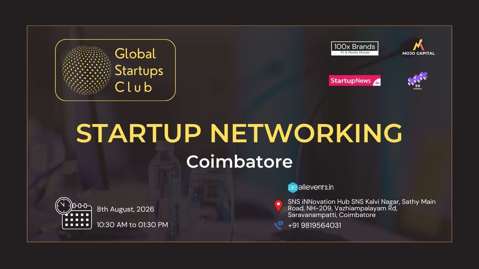GLOBAL STARTUPS CLUB l STARTUP NETWORKING COIMBATORE 2026
