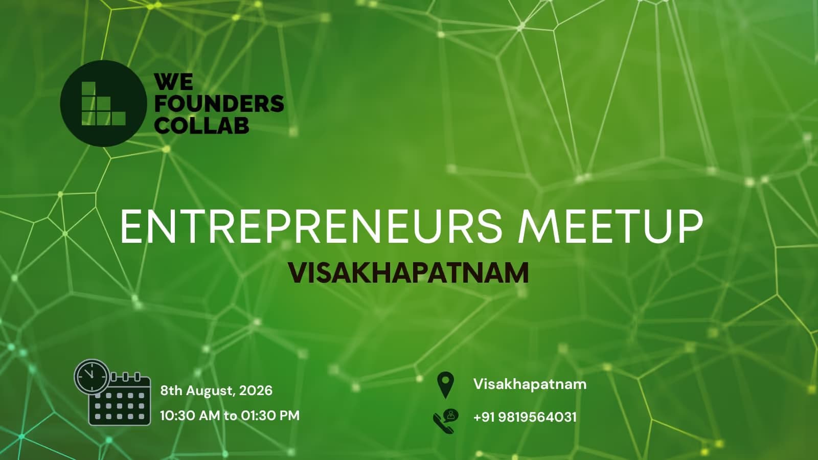 Entrepreneurs Meetup by We Founders Collab Visakhapatnam 2026