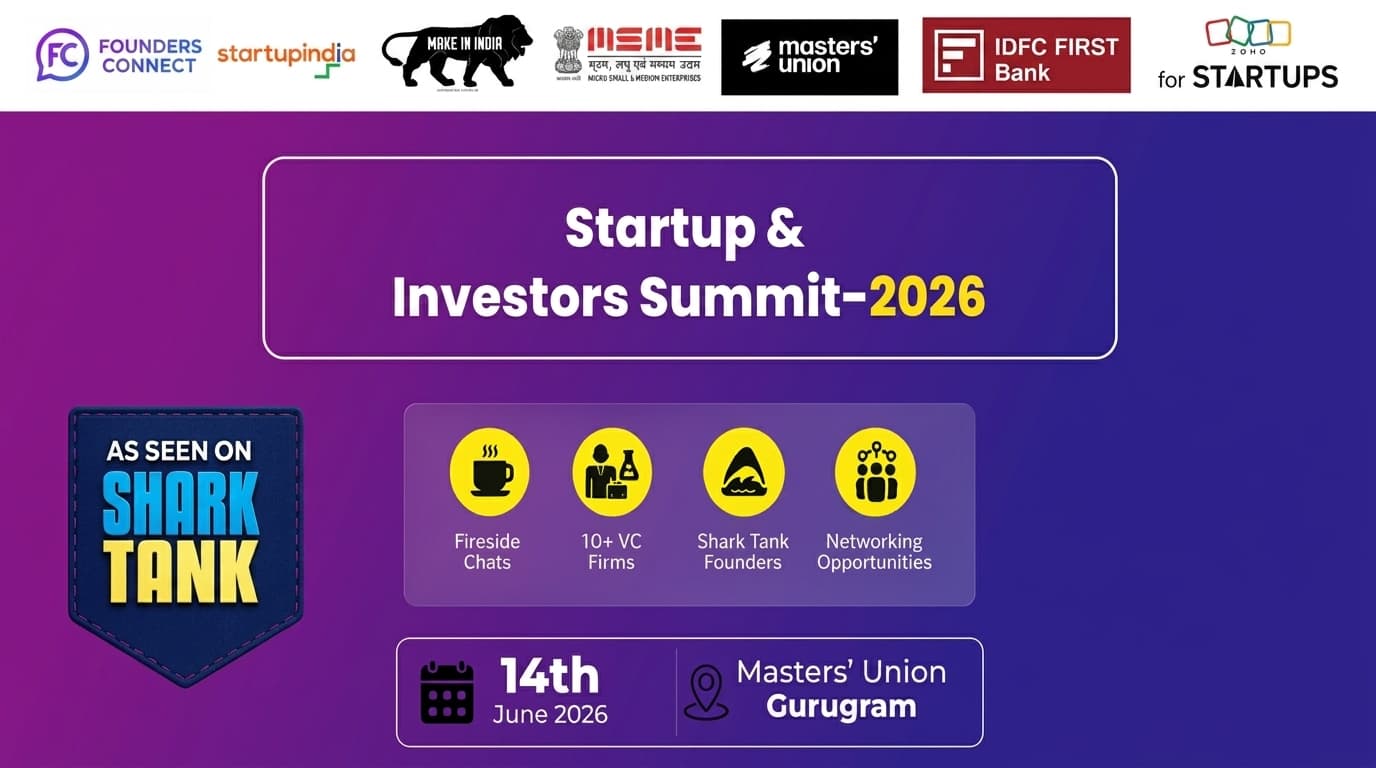 STARTUP & INVESTOR SUMMIT 2026 - Founders Connect