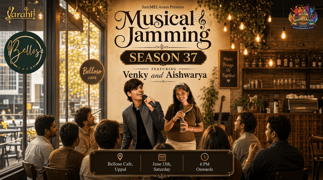 Melodic Echoes: Venky & Aishwarya's Musical Jam & Open Mic