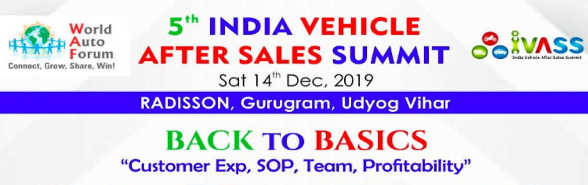 5th IVASS India Vehicle After Sales Summit by World Auto Forum