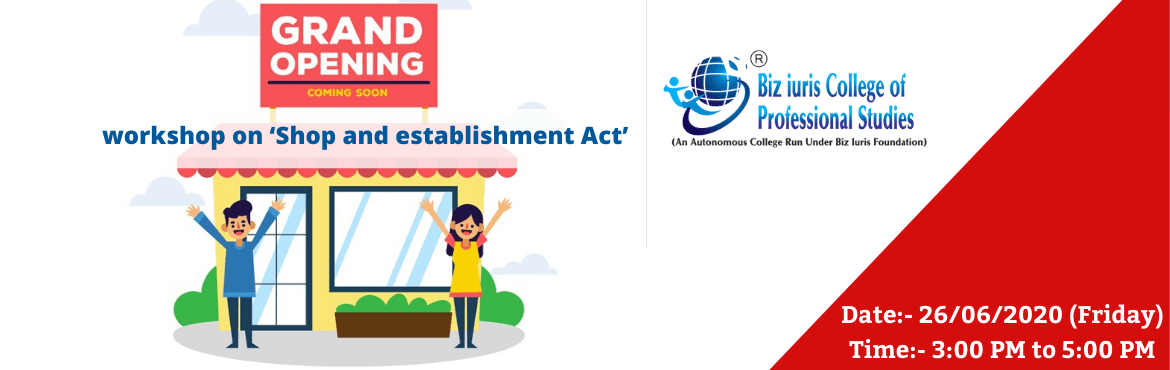 Online workshop on Shop and establishment Act