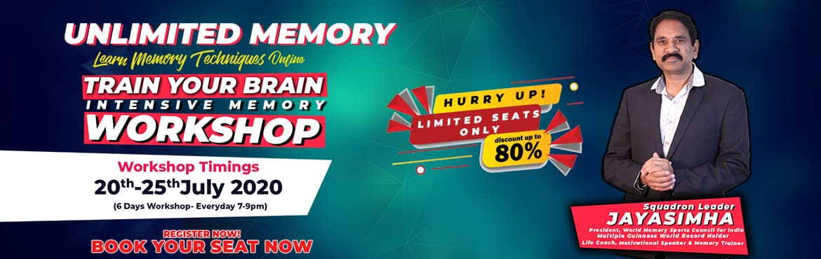 Train Your Brain Intensive Memory Workshop By Jayasimha