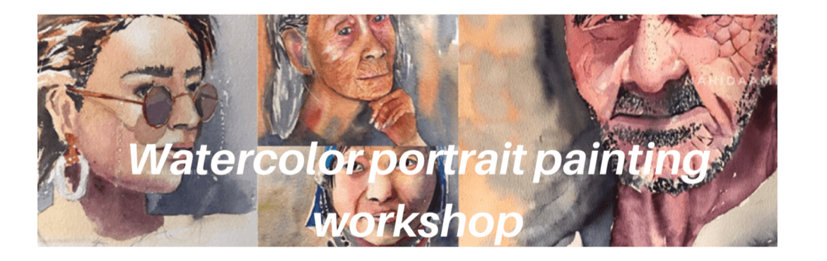 Watercolor portrait painting workshop