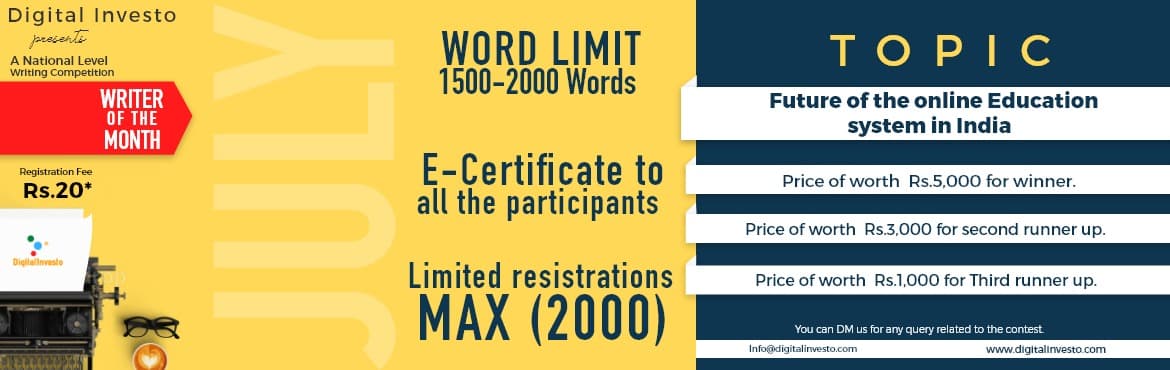 Writer of the Month - July 2020