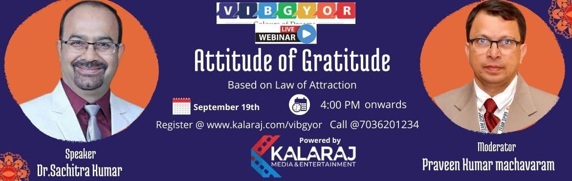 Webinar On Attitude of Gratitude