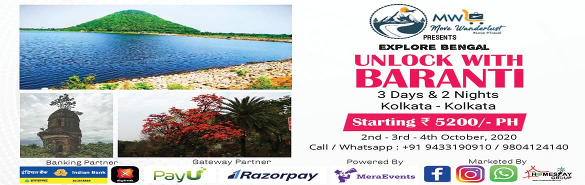 Unlock with BARANTI - Explore Bengal 3 Days 2 Nights