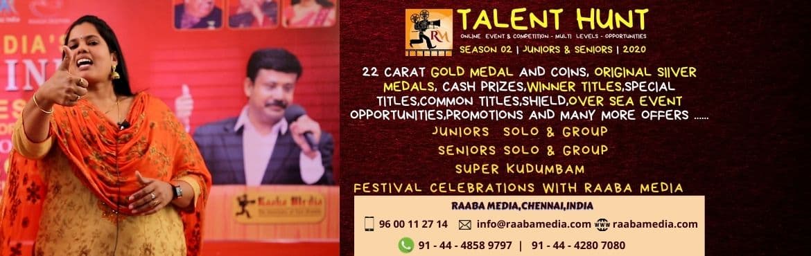RAABA MEDIA TALENT HUNT ONLINE EVENT SEASON 2