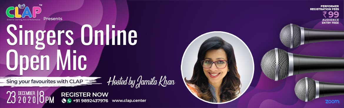 Singers Online Open Mic Hosted by Jamila Khan
