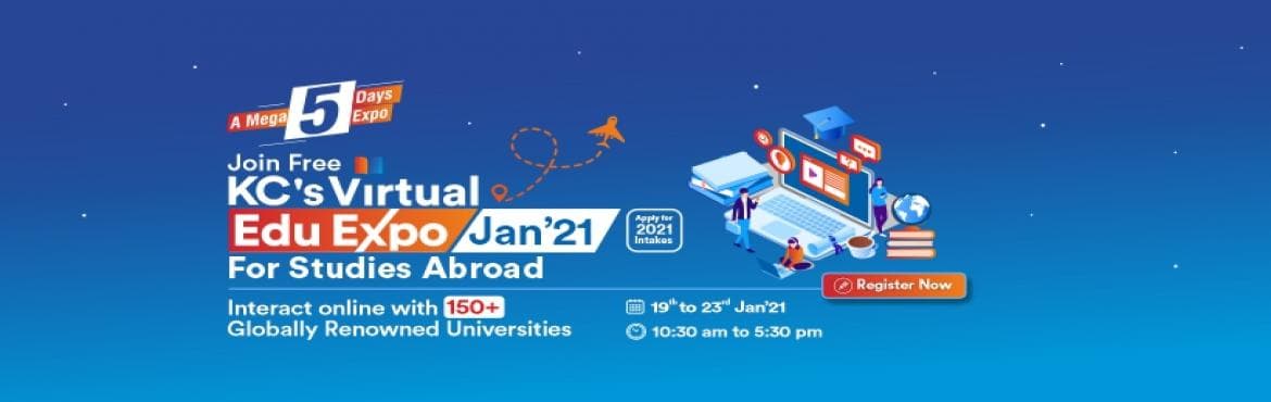 Join Free KCs Virtual Edu Expo from 19th to 23rd Jan 21 | Apply for 2021 intakes