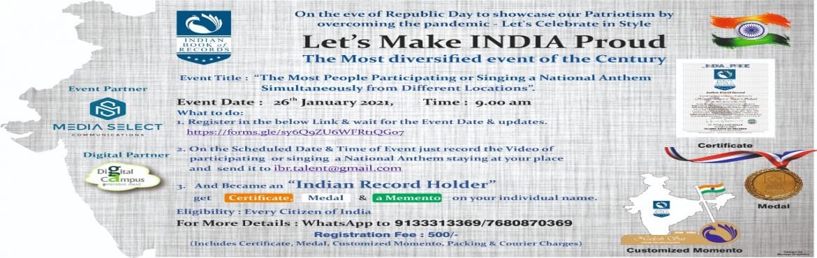World Record Event - Republic Day Celebrations from Indian Book of Records