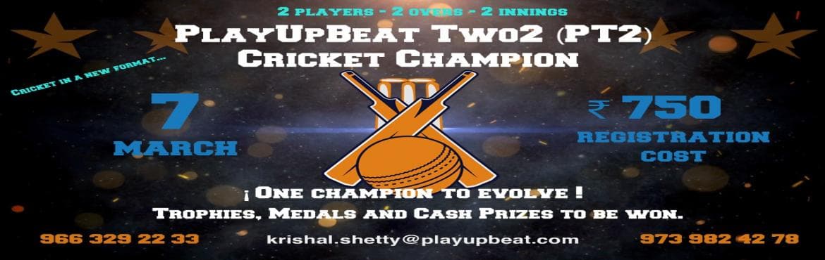 PLAYUPBEAT Two2 (T2) Cricket Champion