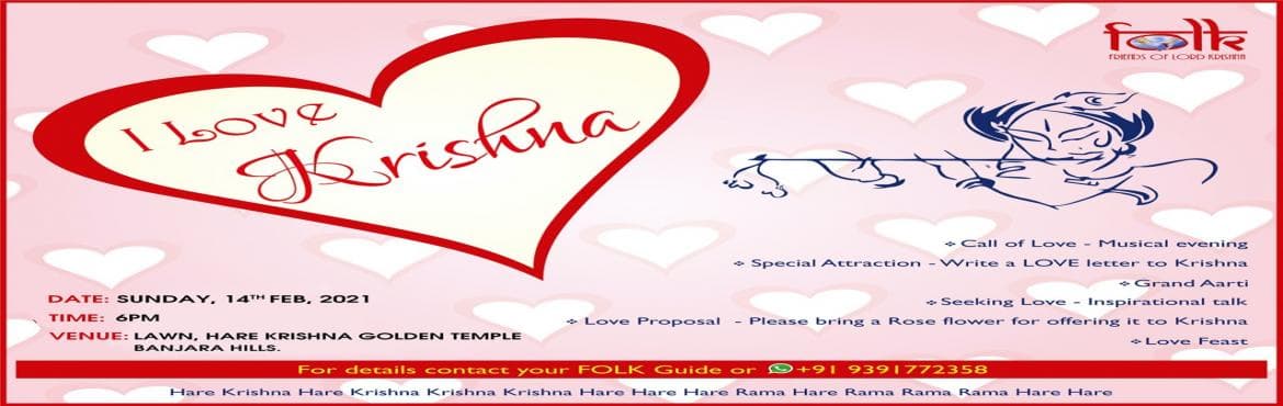 I Love Krishna Valentines Bash at ISKCON Hare Krishna Golden Temple