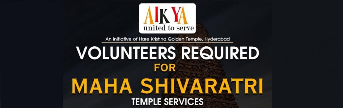 Volunteering Opportunity on Maha Shivaratri