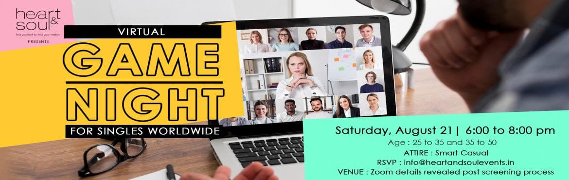 VIRTUAL GAME NIGHT FOR SINGLES ON ZOOM