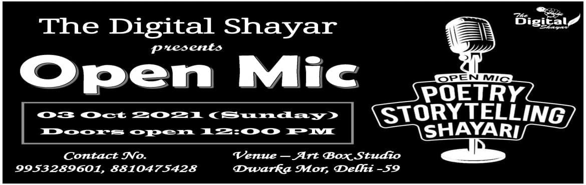 The Digital Shayar Open Mic 3.0 Show New Delhi