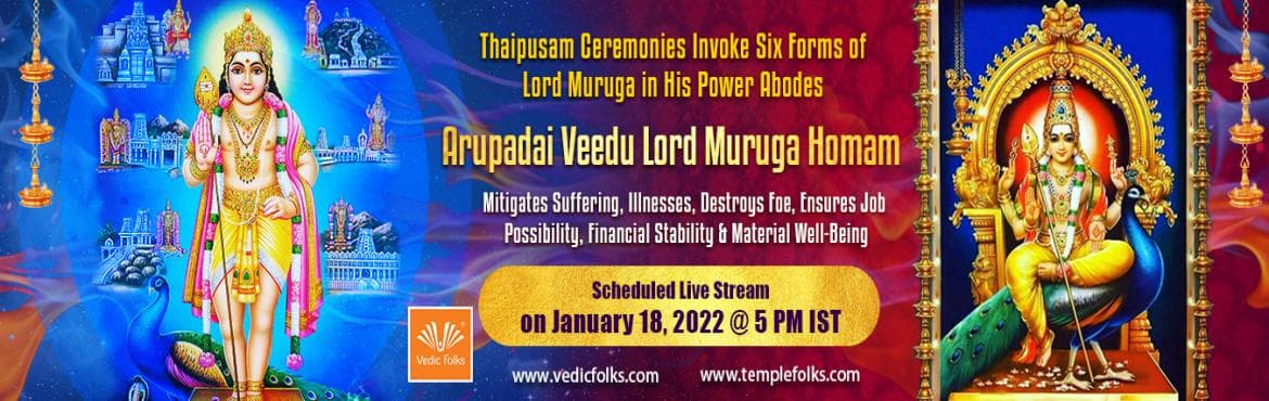 Thaipusam Special Arupadai Veedu Lord Muruga Homam