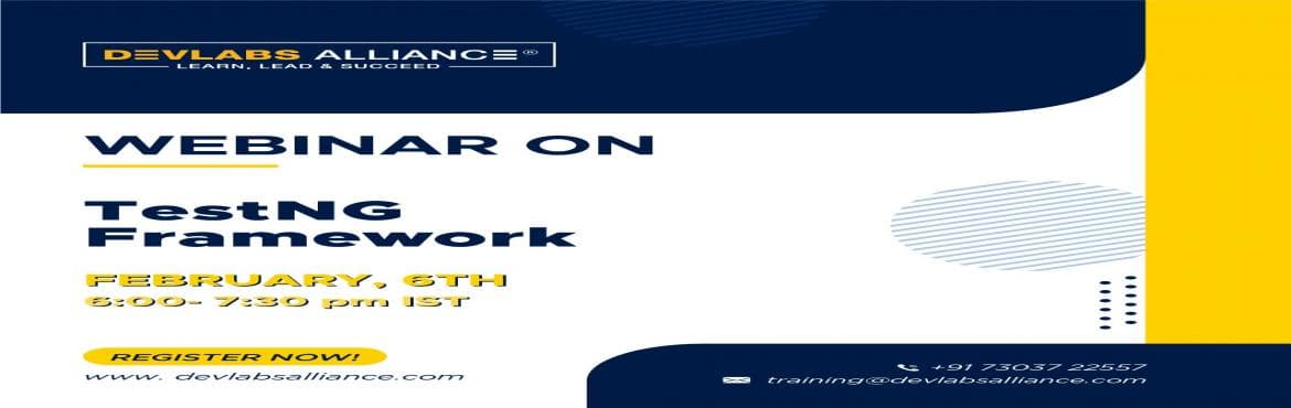 Webinar On TestNG Framework