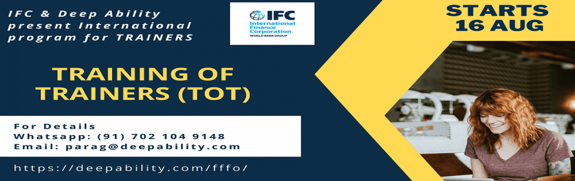 INTERNATIONAL TRAINING OF TRAINERS