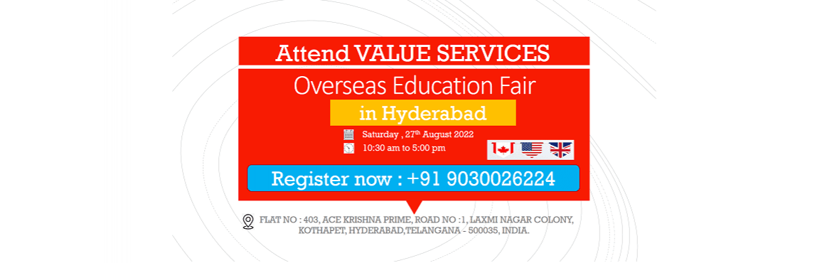 Value Services Overseas Education Fair Free Study Abroad Expo