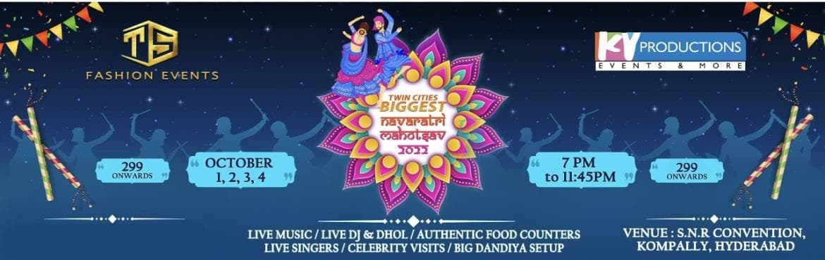 TWIN CITIES BIGGEST NAVARATRI MOHOTSAV 2022