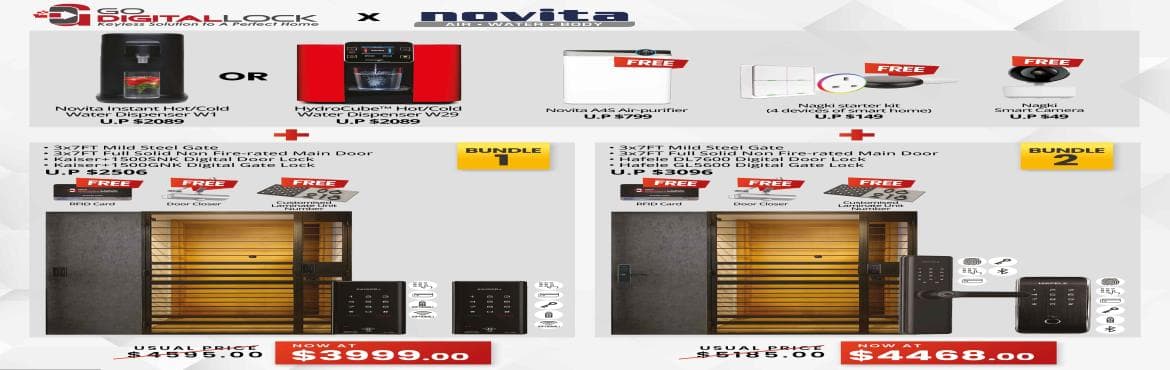 Novita X Go Digital lock Bundle promotion
