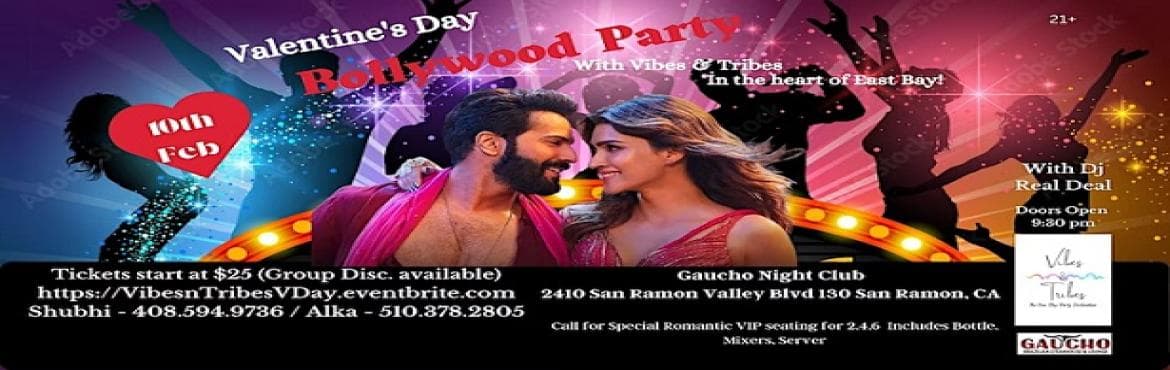 Valentines Day Bollywood Party with Vibes Tribes