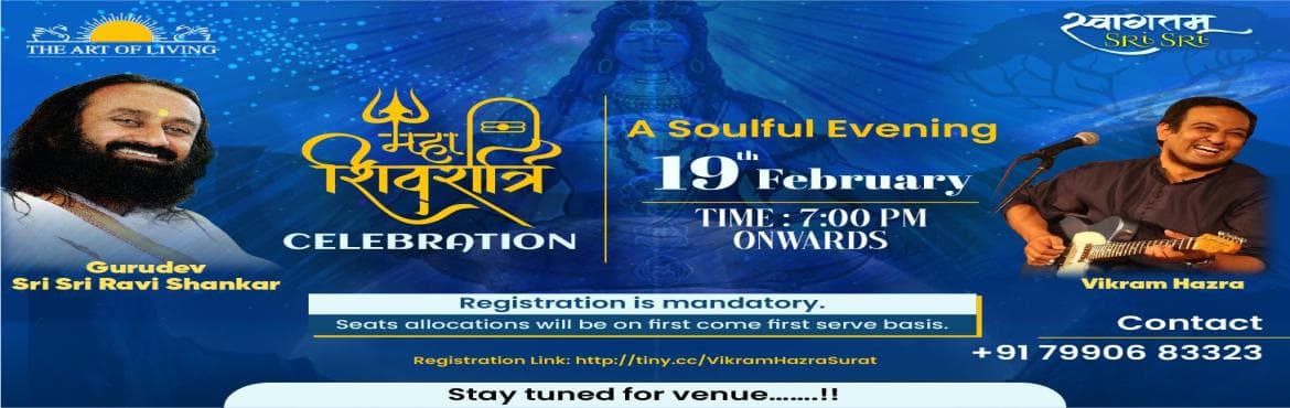 Mahashivratri Celebration a Soulful evening with Vikram Hazra