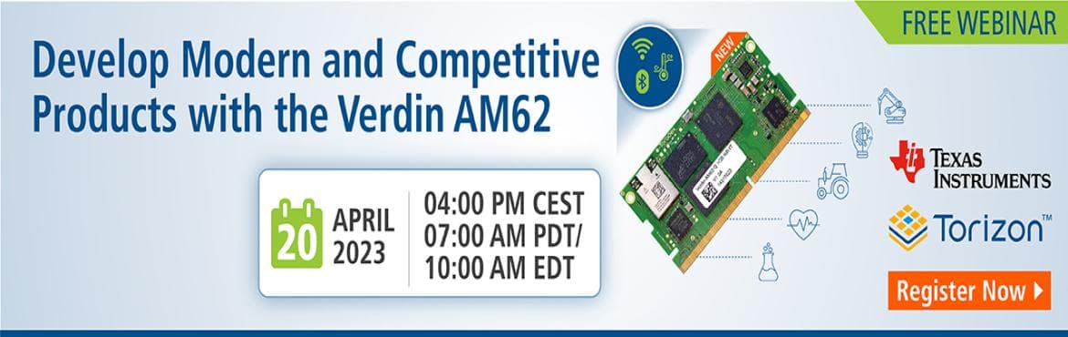 Webinar: Develop Modern and Competitive Products with the Verdin AM62