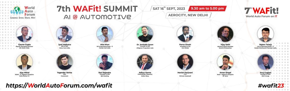 World Auto Forum on IT | 7th WAFit Summit | AI @ Automotive