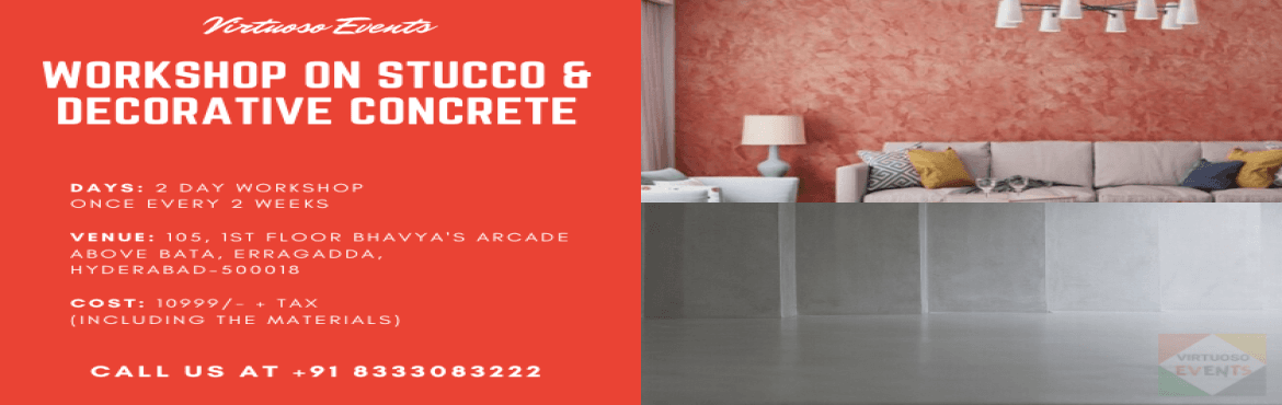 Workshop on Stucco Art and Decorative Concrete Texture