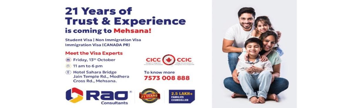 Visa Pros Coming to Mehsana - Rao Consultants