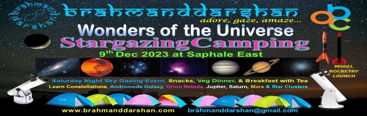 Stargazing Camping 9th December 2023