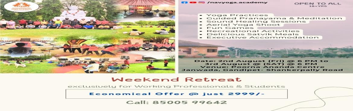 Weekend Yoga Retreat at Poorna Ananda Center, Hyderabad