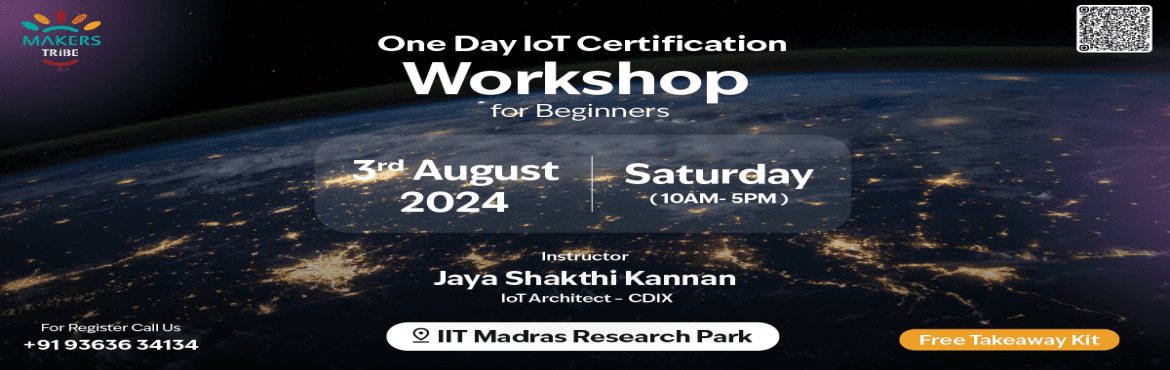 One Day IoT Certification Workshop for Beginners (with Takeaway Kit) at IITMRP