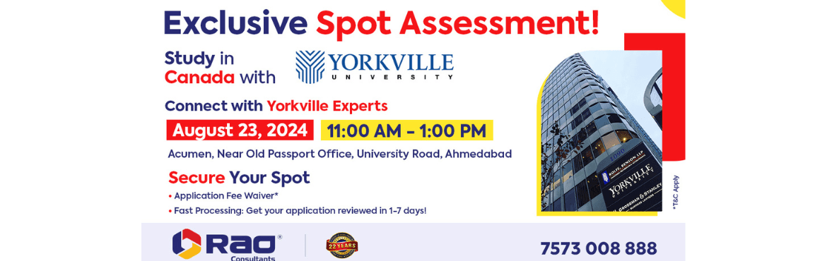 Yorkville University Spot Assessment - Rao Consultants
