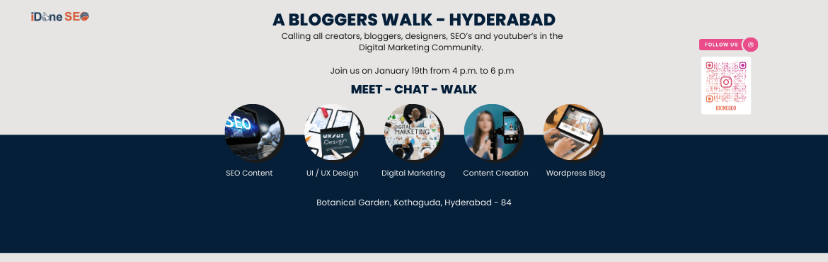 iDoneSEO Bloggers Walk - Hyderabad