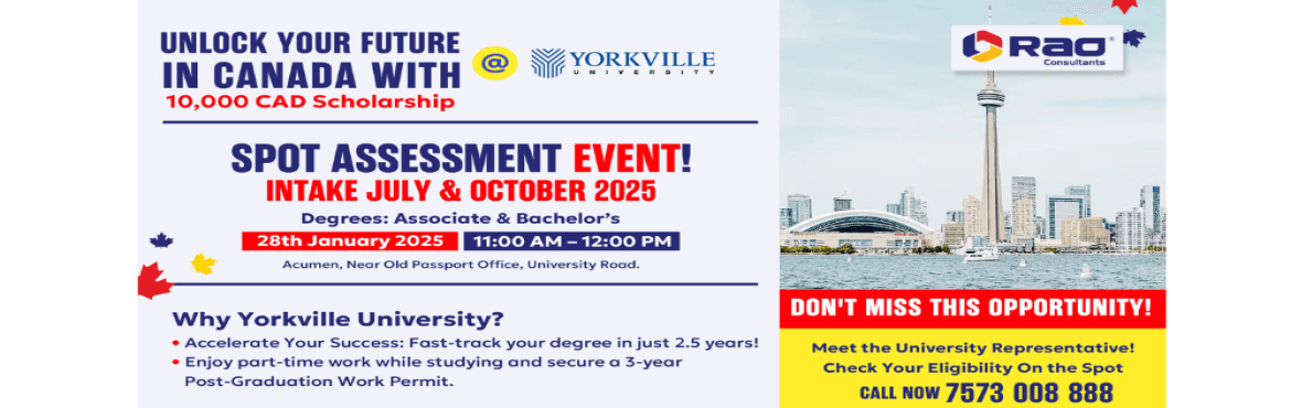 Yorkville University Spot Assessment - Rao Consultants