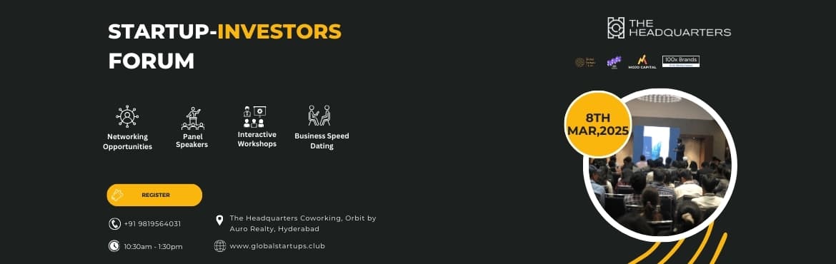 Startup Investors Forum Hyderabad 2025