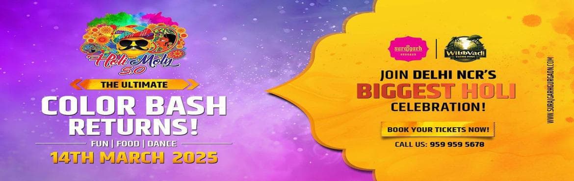 Holi Moly 5.0: The Ultimate Holi Bash in Gurgaon 2025