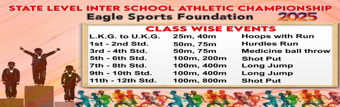 State Level Inter School Athletic Championship Jun 2025