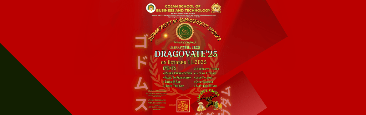 ONE DAY NATIONAL LEVEL TECHNICAL SYMPOSIUM --DRAGOVATE 25--CHAKRAVYUHA 2K25